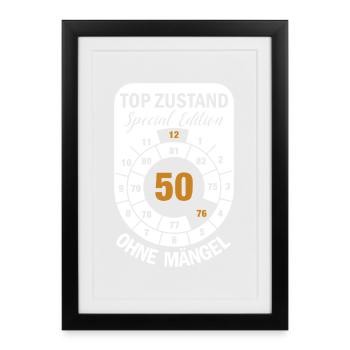 Top Condition Édition Spéciale 50 ans 1976 déc. - Affiche encadrée (27 × 37 cm) - noir - Devant
