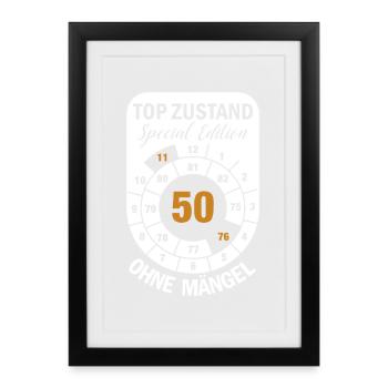 Édition spéciale Top Condition 50 ans 1976 Nov. - Affiche encadrée (27 × 37 cm) - noir - Devant