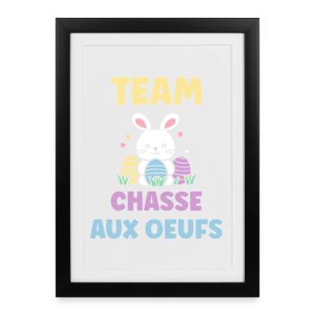 egg hunt - Framed poster (27 × 37 cm) - black - Front