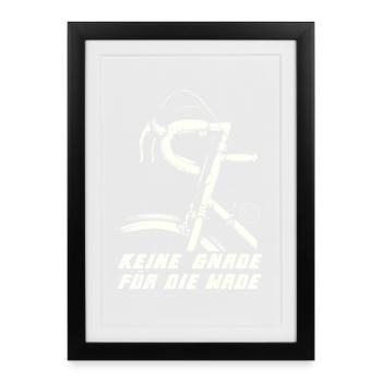 Pas de pitié pour le mollet - Road Bike Sport - Affiche encadrée (27 × 37 cm) - noir - Devant