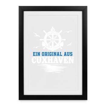 Cuxhaven AN ORIGINAL FROM CUXHAVEN Lustig - Framed poster (27 × 37 cm) - black - Front