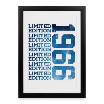 ÉDITION LIMITÉE 1966 60 ANS 60E ANNIVERSAIRE - Affiche encadrée (27 × 37 cm) - noir - Devant