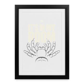 Propriétaire d’araignée Propriétaire de la Tarentule - Affiche encadrée (27 × 37 cm) - noir - Devant