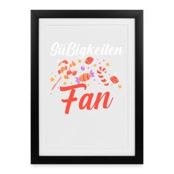 Sweets Sweet Tooth Cute Girl - Framed poster (27 × 37 cm) - black - Front