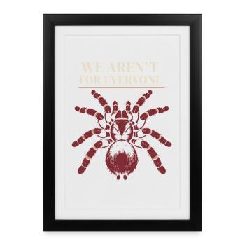Propriétaire d’araignée Propriétaire de la Tarentule - Affiche encadrée (27 × 37 cm) - noir - Devant