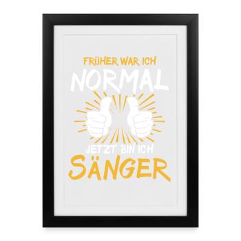 Singer Saying - Framed poster (27 × 37 cm) - black - Front