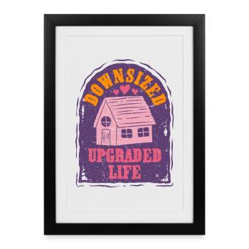 Tiny House - Affiche encadrée (27 × 37 cm) - noir - Devant