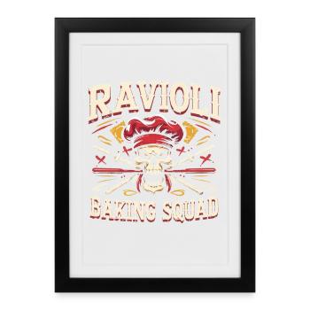 Ravioli Baking Squad - Framed poster (27 × 37 cm) - black - Front