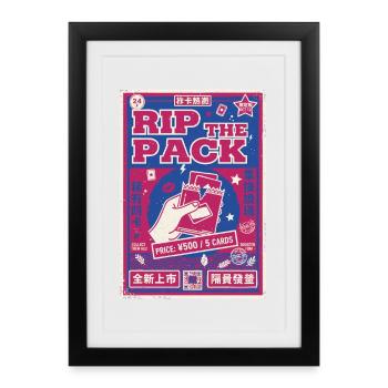 Pack de cartes à collectionner Rip The Pack Booster Légendaire - Affiche encadrée (27 × 37 cm) - noir - Devant