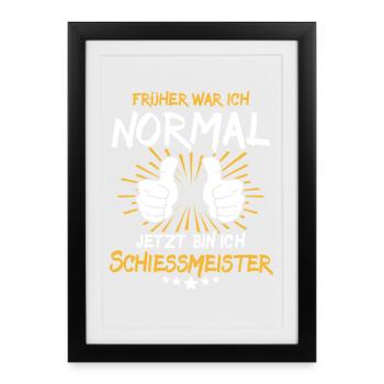Shooting Master Saying - Framed poster (27 × 37 cm) - black - Front