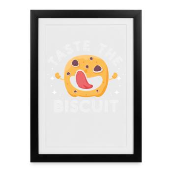 Taste The Biscuit Character - Framed poster (27 × 37 cm) - black - Front