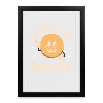 Mascotte Sweet Biscuit - Affiche encadrée (27 × 37 cm) - noir - Devant