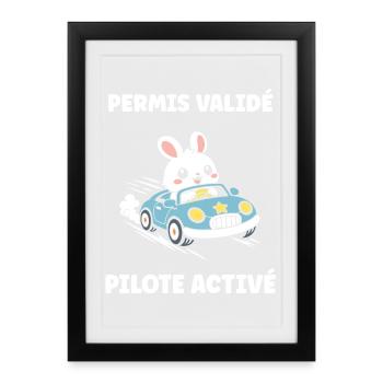Humor I have my driver's license - Framed poster (27 × 37 cm) - black - Front