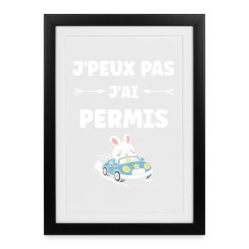Humor I have my driver's license - Framed poster (27 × 37 cm) - black - Front