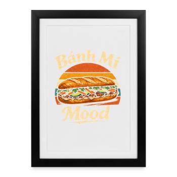 Banh Mi Laune | Vietnam Street Food, Foodie - Framed poster (27 × 37 cm) - black - Front