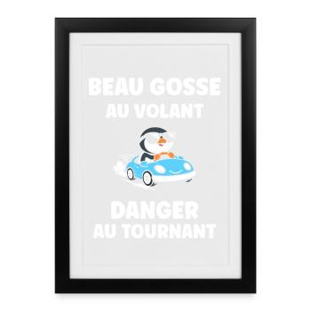 Driver's license humor - Framed poster (27 × 37 cm) - black - Front