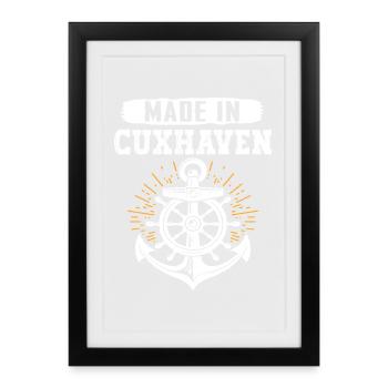 Cuxhaven MADE IN CUXHAVEN Fun - Framed poster (27 × 37 cm) - black - Front