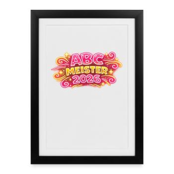 Don d’inscription ABC Master 2026 - Affiche encadrée (27 × 37 cm) - noir - Devant
