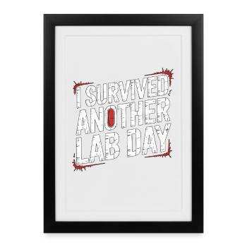 Pharmacist Student I Survived Another Medicine - Framed poster (27 × 37 cm) - black - Front