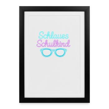 Don d’inscription scolaire Smart Schoolchild - Affiche encadrée (27 × 37 cm) - noir - Devant