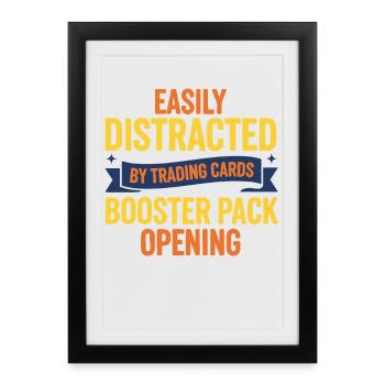 Booster pack Facilement Distrait Par les Cartes à Collectionner - Affiche encadrée (27 × 37 cm) - noir - Devant