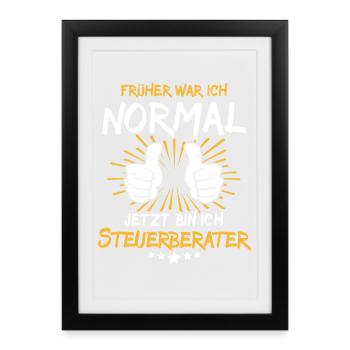 Décision du conseiller fiscal - Affiche encadrée (27 × 37 cm) - noir - Devant