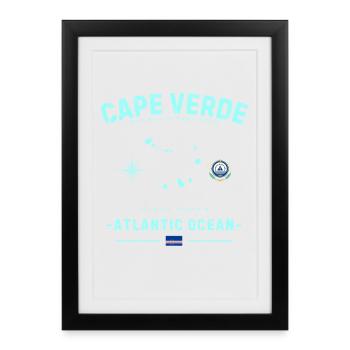 Cape Verde Atlantic Ocean - Framed poster (27 × 37 cm) - black - Front