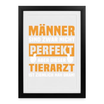 Dictons drôles de vétéran - Affiche encadrée (27 × 37 cm) - noir - Devant