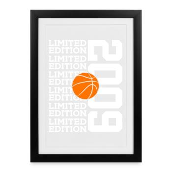 ÉDITION LIMITÉE 2009 BASKETBALL 17E ANNIVERSAIRE - Affiche encadrée (27 × 37 cm) - noir - Devant