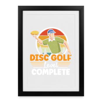 Disc Golf Gifts Disc Golf - Framed poster (27 × 37 cm) - black - Front