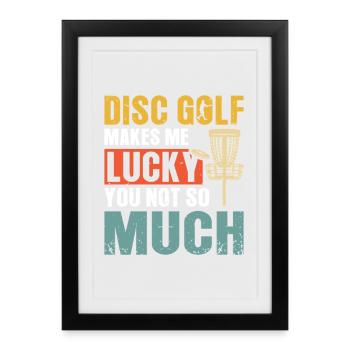Disc Golf Gifts Disc Golf - Framed poster (27 × 37 cm) - black - Front