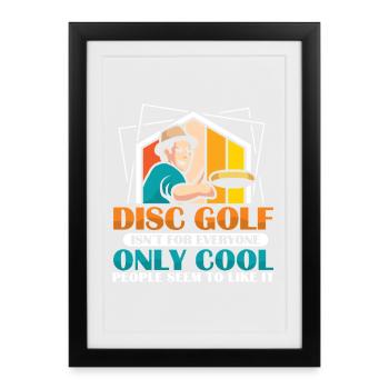 Disc Golf Gifts Disc Golf - Framed poster (27 × 37 cm) - black - Front