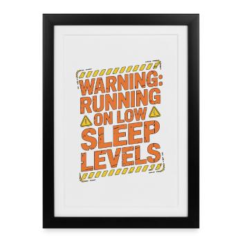 Pharmacist Student Warning Running Pharmaceutical - Framed poster (27 × 37 cm) - black - Front