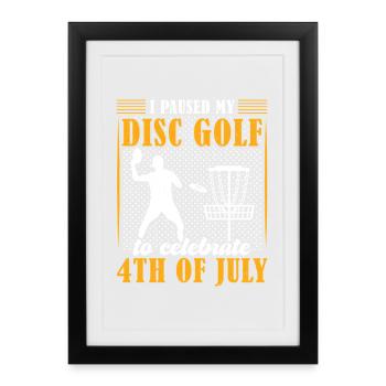 Disc Golf Gifts Disc Golf - Framed poster (27 × 37 cm) - black - Front