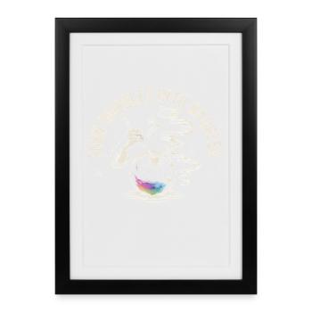 Bubbles to Jewelry | Glassblower Hot Glass - Framed poster (27 × 37 cm) - black - Front
