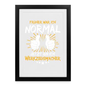 Dicton du fabricant d’outils - Affiche encadrée (27 × 37 cm) - noir - Devant