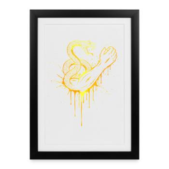 Or des Attrape-serpents - Affiche encadrée (27 × 37 cm) - noir - Devant