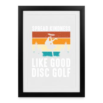 Disc Golf Gifts Disc Golf - Framed poster (27 × 37 cm) - black - Front