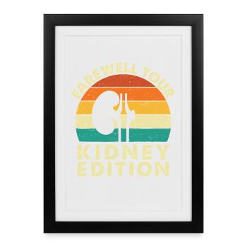 Tournée d’adieu Greffe Édition Rein - Affiche encadrée (27 × 37 cm) - noir - Devant