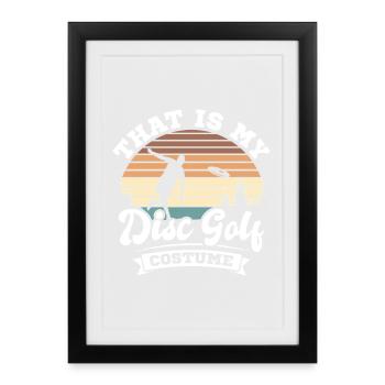 Disc Golf Gifts Disc Golf - Framed poster (27 × 37 cm) - black - Front