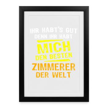Carpenter Gift - Framed poster (27 × 37 cm) - black - Front