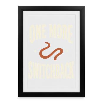 Un motif de lettrage en évents de plus - Affiche encadrée (27 × 37 cm) - noir - Devant