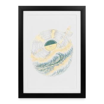 Disques vinyles de collection Vinyl Vinyl Collections - Affiche encadrée (27 × 37 cm) - noir - Devant