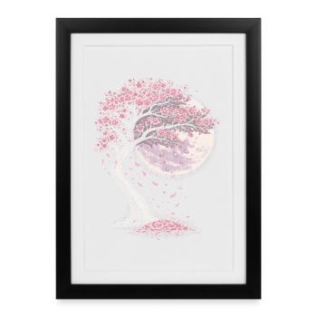 Cherry Blossom Sakura Cherry Blossom - Framed poster (27 × 37 cm) - black - Front