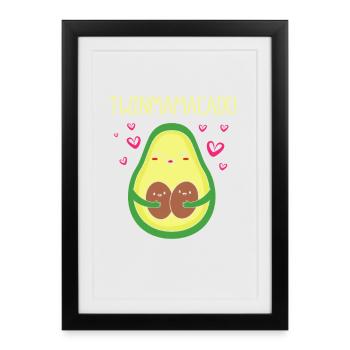 Twin Mom Twins Mom Gift - Framed poster (27 × 37 cm) - black - Front