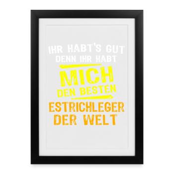 Screed Layer Gift - Framed poster (27 × 37 cm) - black - Front