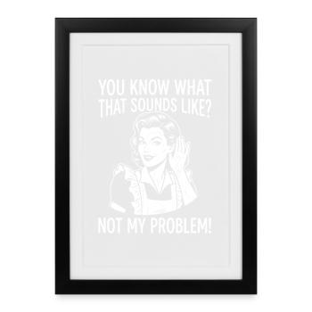 Sarcasm Shirt for Humor Fans - Framed poster (27 × 37 cm) - black - Front