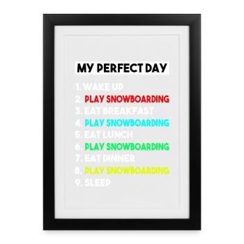 Favorite People Call Me Papa Sports Silhouette - Framed poster (27 × 37 cm) - black - Front