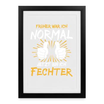 fencing verdict - Framed poster (27 × 37 cm) - black - Front