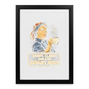 Féminisme Féministe Féministe - Affiche encadrée (27 × 37 cm) - noir - Devant